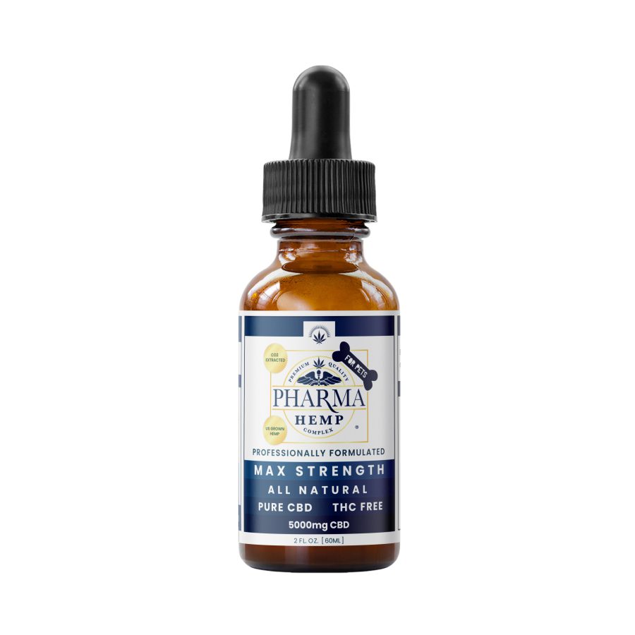 Pure CBD Tincture for Pets THC Free Max Strength