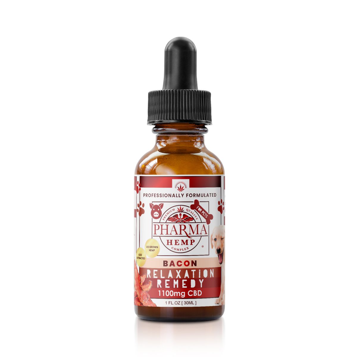 CBD Holistic Oral Tincture for Pets – Bacon